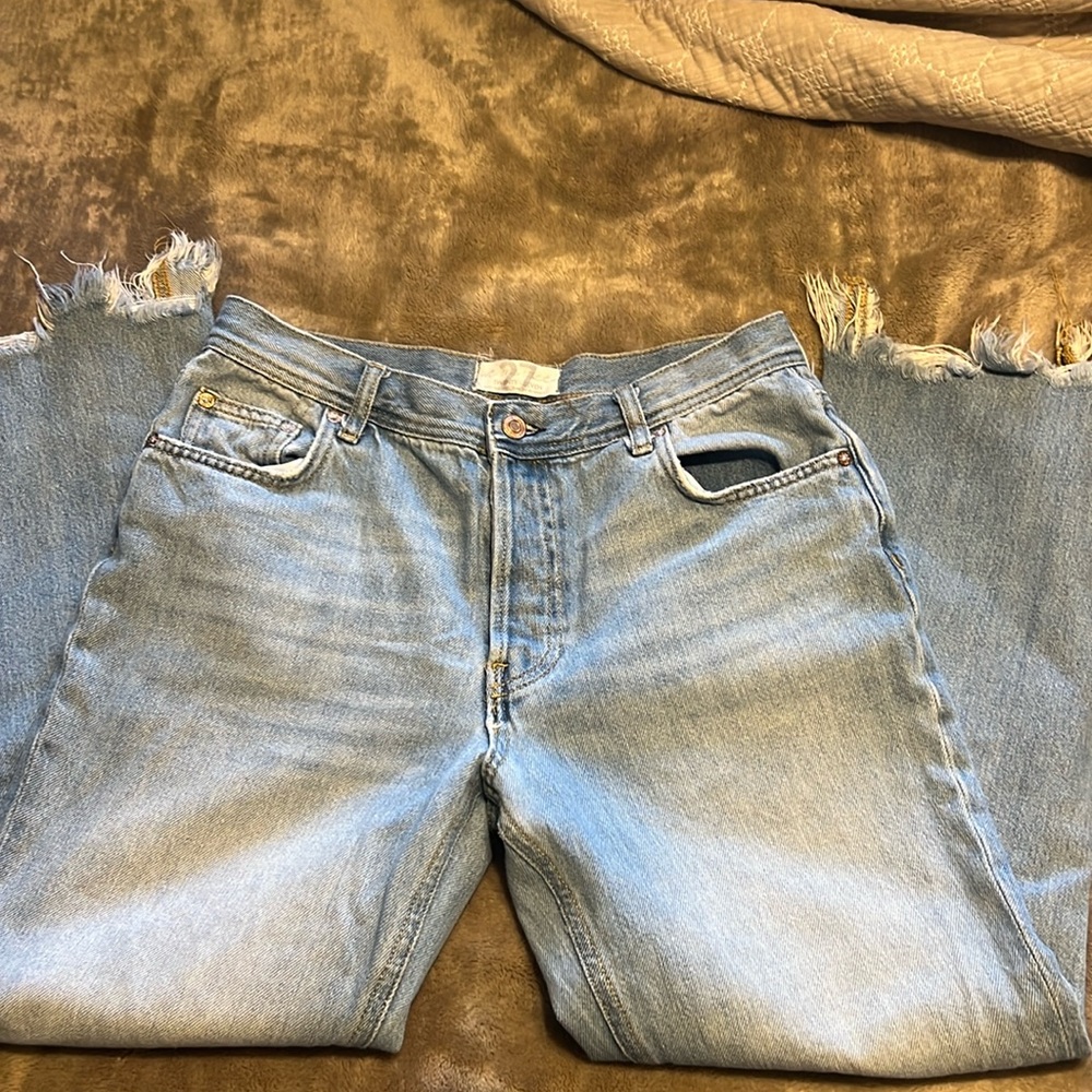 EUC we the free cropped denim sz 27